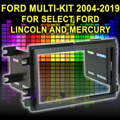 KIT DE TABLERO DOBLE DIN PARA FORD POSVENTA RADIO ESTÉREO INSTALACIÓN MOLDURA FD1426B ¡NUEVO! Foto 1 de 2