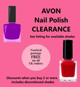 AVON NAIL POLISH CLEARANCE incl DISCONTINUED SHADES ALL BOXED Buy 2 save 20% - Picture 1 of 45