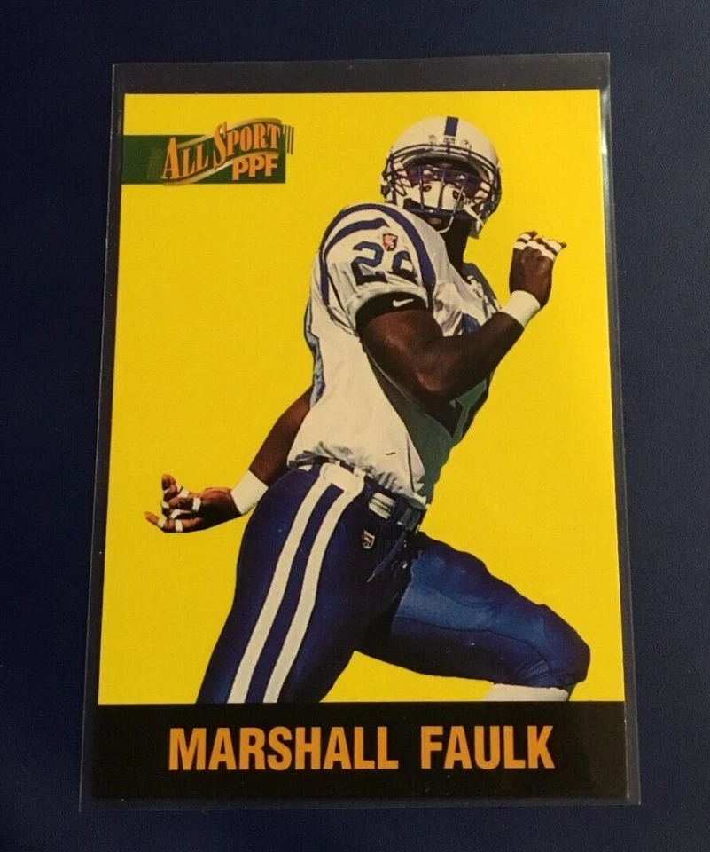 1996 The Score Board # 90 MARSHALL FAULK Indianapolis Colts All Sport PPF  - Image 1 of 1