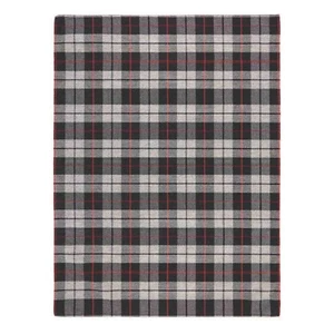 Cottage 11E CHECKED TARTAN BLACK GREY Washable In & Outdoor Kitchen Rugs Runner - Picture 1 of 4