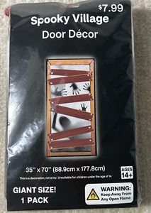 Halloween Spooky Door Decor 35 X 70" Giant - Picture 1 of 2