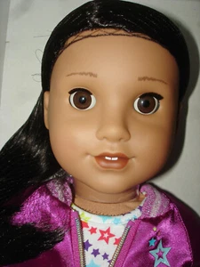 AMERICAN GIRL Truly Me 66 Latino Puppe dunkelbraunes Haar & braune Augen 2019 Neu in Verpackung! - Bild 1 von 8