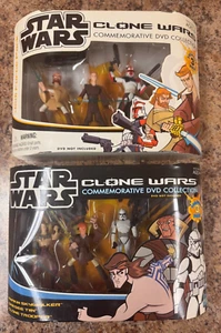 STAR WARS THE CLONE WARS COMMEMORATIVE DVD COLLECTION x2 NEW - Picture 1 of 11