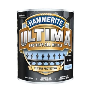 Hammerite Ultima liscia e opaca protegge tutte le vernici metalliche - 750 ml tutti i colori - Foto 1 di 4