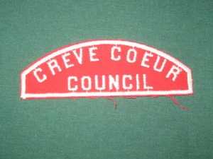 Creve Coeur Council Red & White Full Strip   RW - Picture 1 of 1