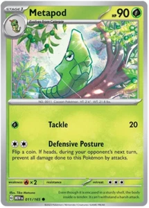 Metapod 011/165 Common Pokemon 151 English - Foto 1 di 1