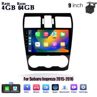 Android 13 GPS Navi Carplay Car Radio Stereo 4+64GB For Subaru Impreza 2015-2016 - Image 1 of 4