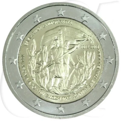 Greece. 2 Euro UNC 2013, CRETE - 100 Years from the Union with Greece 1913-2013. - Image 1 of 4