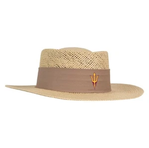 Arizona State Sun Devils Ahead Gambler Straw Hat - Picture 1 of 1