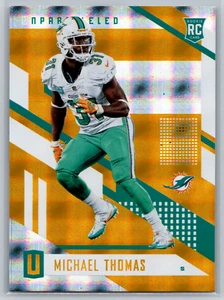 Michael Thomas 2017 Panini Unparalleled Yellow Hyperplaid Rookie Card /199 #12 - Picture 1 of 2