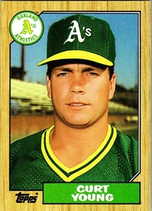 Trade Card Curt Young 1987 Topps #519 MLB Major League Baseball Athletics - Picture 1 of 2