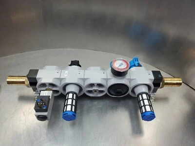 FESTO 170683 + 162589 + 2 x 170686 + 172962 + PEV-1/4-B-OD гидравлический коллектор 6D - Изображение 1 из 4