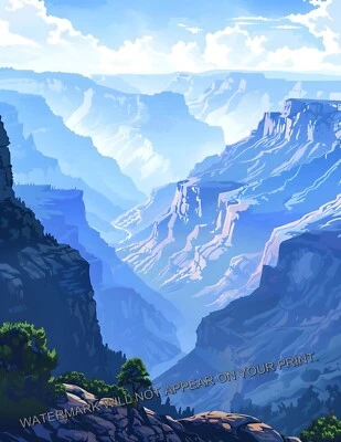 Kings Canyon National Park California General Grant Tree impresión giclée 8,5X11 Foto 1 de 2