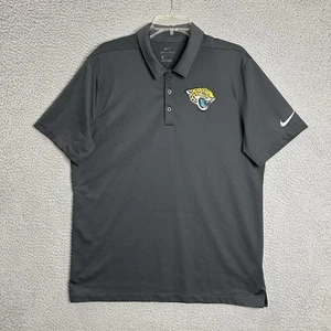 Nike Dri Fit Jacksonville Jaguars Polo Golf Shirt Mens Size L NFL Team Active - Picture 1 of 9