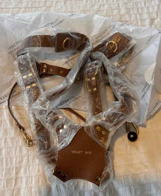 Violet Mae Pink Faux Leather Camera Harness in Near Mint Condition. - Image 1 of 4