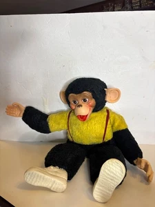 VINTAGE 1950er 1960 Original ZIPPY PLÜSCH VINYL GUMMI GESICHT AFFE 20 ZOLL - Bild 1 von 15