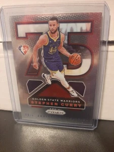 2021-22 Panini Prizm Silver NBA 75th ANNIVERSARY Stephen Curry Warriors #14 - Picture 1 of 4