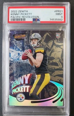 2022 Panini Zenith Pacific Revolution Kenny Pickett PSA 9 MINT RC Steelers - Image 1 of 4