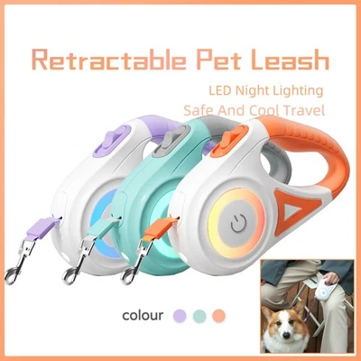 Dog Leash Retractable Leash And Dog Collar Spotlight Automatic Pet Dog Cat Tract - Image 1 of 4