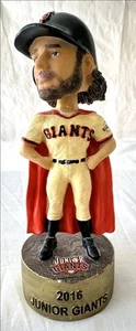 San Francisco Junior Giants Brandon Crawford Bobblehead SGA 2016 con mantello - Foto 1 di 6