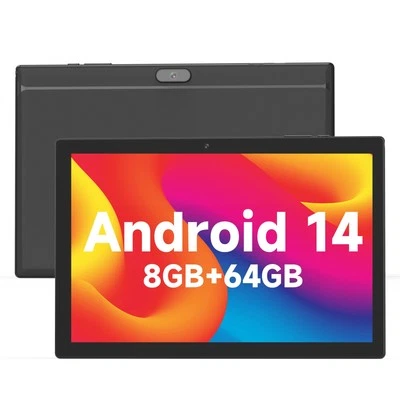 Android 14 Tablet 10 Inch Tablet, DDR4 8GB RAM 64GB Storage Tablets, Support ... - Image 1 of 4