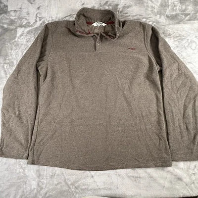 Mountain Khakis Hombres Medio Verde Naranja Quemado Lote de 2 Suéteres Vellón 1/4 A Presión Foto 1 de 4