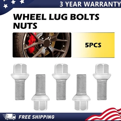 5Pcs Wheel Lug Bolts Nuts 0009904907 For Mercedes Benz SL550 CLS550 C250 C350 X - Image 1 of 4