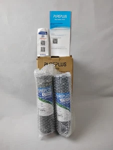 PurePlus 2Pc-CTO10 10" x 2.5" Sintering Activated Carbon Block Water Filter New - Picture 1 of 9