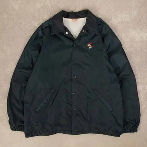 Vintage 80s Coach Jacket XL Made in USA Men's Navy Blue Workwear - Picture 1 of 9