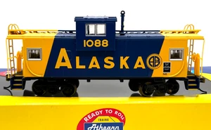 HO ATHEARN 7516 WIDE VISION CABOOSE ALASKA # 1088 - Picture 1 of 2