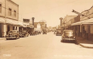 Vintage 40er Jahre Sepia Postkarte der Av. Guerrero, Nuevo Laredo, Mexiko - Bild 1 von 2