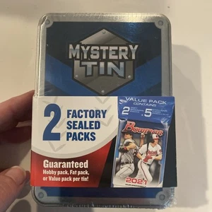2022 MJ Holdings Baseball Mystery Tin. 2 Factory Sealed Packs. - Picture 1 of 3