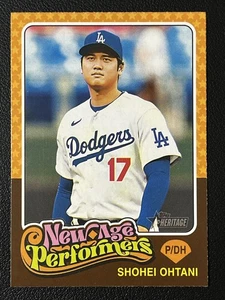 2024 Topps Heritage #NAP-1 Shohei Ohtani New Age Performers Los Angeles Dodgers - Picture 1 of 2