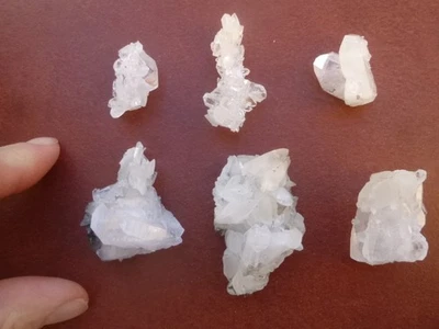 Quartz, Calcite de Maurienne (6 pièces) ~ Savoie France ~ Minéraux Alpins - Photo 1/2