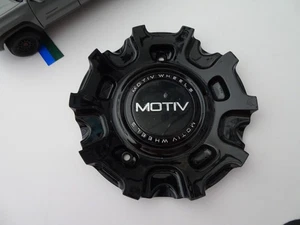 MOTIV WHEELS Black Custom Wheel Center Cap # CAP-MH4-B21(CAP6), CAP6-BLACK - Picture 1 of 3