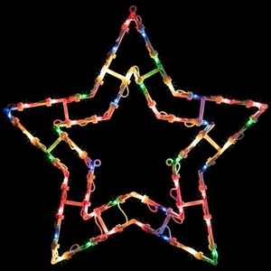 Northlight 18" Estrella Iluminada Navidad Ventana Silueta Decoración - Imagen 1 de 7