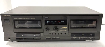 Technics RS-TR232 стерео кассетная магнитофонная дека двойной рекордер на запчасти или ремонт - Изображение 1 из 4