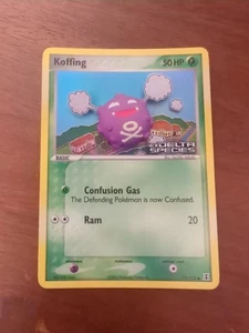 POKEMON EX DELTA SPECIES REVERSE HOLO STAMPED KOFFING 2005 COMMON 72/113 LP - Picture 1 of 7