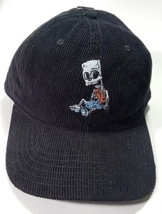 Mad Engine Bart Simpson Herren Schwarz Cord Baseball Cap Neu mit Etikett - Bild 1 von 6