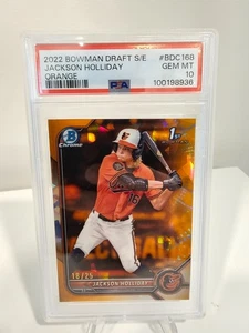 2022 Bowman Draft Sapphire - Jackson Holliday - Orange /25 - PSA 10!!! - Picture 1 of 2
