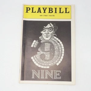 Playbill Theater Program Nine 46th St Theatre October 1982 - Picture 1 of 2