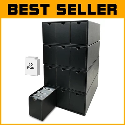 Collector Card Box with 12 Pull-Out Drawers - Perfect for MTG & Sports Cards - Image 1 of 4