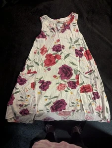 Old Navy Summer Sun Dress Girls Size Med (8) Floral - Picture 1 of 6