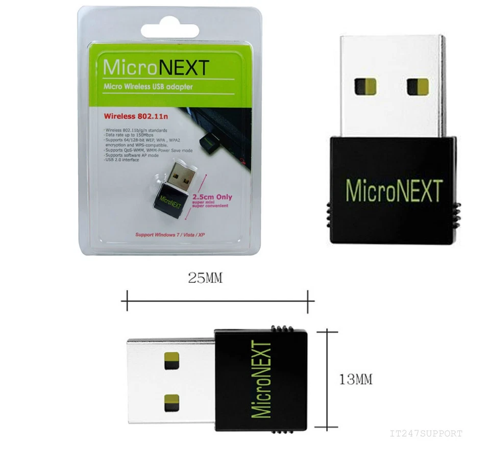 Mini USB WIFI Dongle Wireless N  Adapter 802.11n Network Adaptor 150mbps RRP £20 - Image 1 of 1