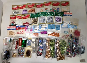 Vintage Walbead Walco Fibre Craft House Sequins Paillettes Spangles Trimming Lot - Picture 1 of 10