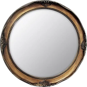 Vintage-style golden decorative Antique Small round mirror, with the luxury feel - Picture 1 of 7