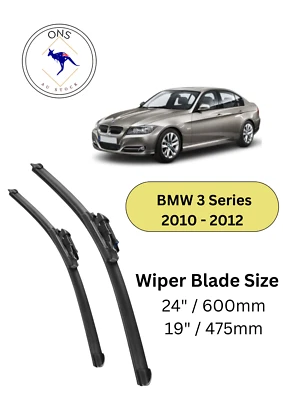 WIPER BLADES FOR BMW 3 SERIES 2010-2012 (E90 FACELIFT) SEDAN - image 1 of 4