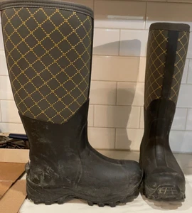 Itasca Womens 6 Brook Plaid River Boots Rainboot Pull On 3M Insulate Waterproof - Picture 1 of 17