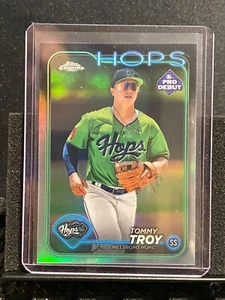 Tommy Troy 2024 Topps Pro debut refractor cromado - lúpulo/diamantecos - Imagen 1 de 2