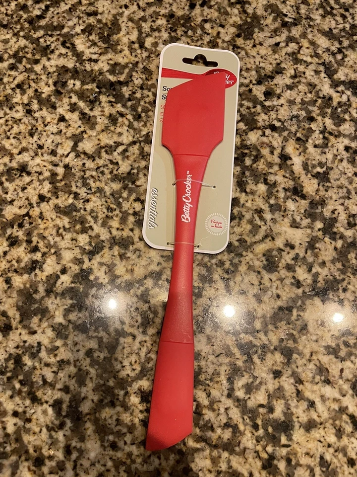 Esparcidor doble raspador Betty Crocker espátula roja silicona apto para lavavajillas Foto 1 de 1